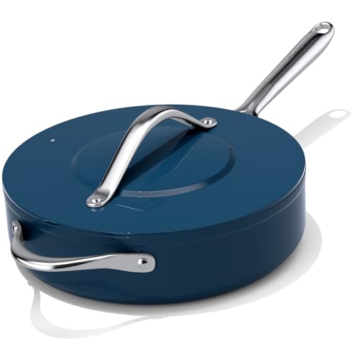 Premium Ceramic Sauté Pan with Lid