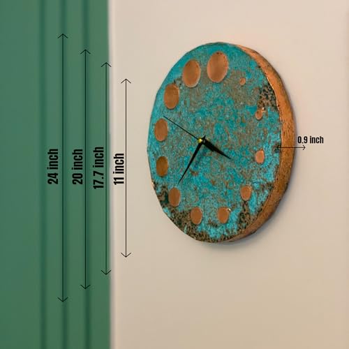 Handmade Copper Wall Clock Artisan Touch in Every Piece