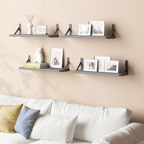 16.5in Floating Shelves for Wall Home Decor (6 Count)