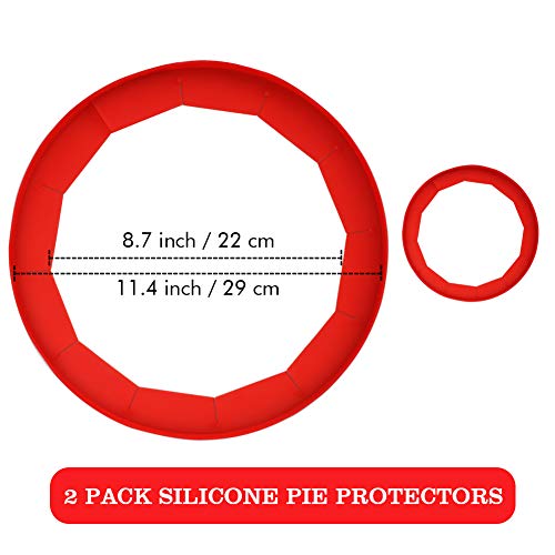 Adjustable Silicone Pie Crust Shields (2 Count)