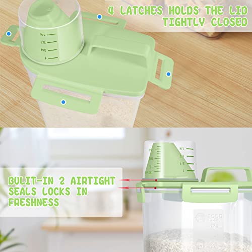 Rice Container Cereal Storage Container 2 Pack 5 Lbs (2 Count)