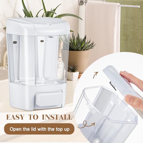 4 Pcs Wall Mounted Soap Dispenser (4 Count)