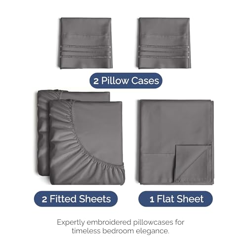 Split King Size 5 Piece Sheet Set