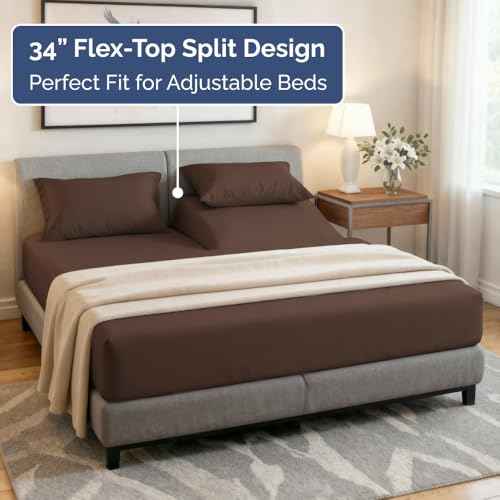 Flex Top Split Head King 4 Piece Sheet Set