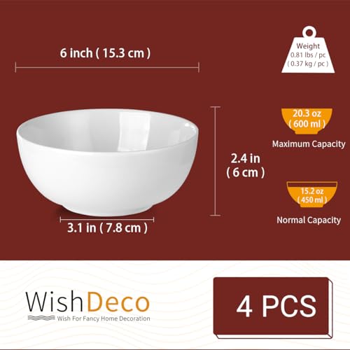 Cereal Bowls Set of 4 (4 Count)