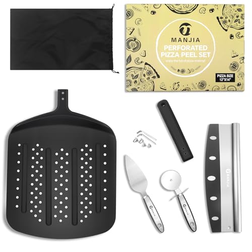 Perforated Pizza Peel Aluminum 12 Inch Non