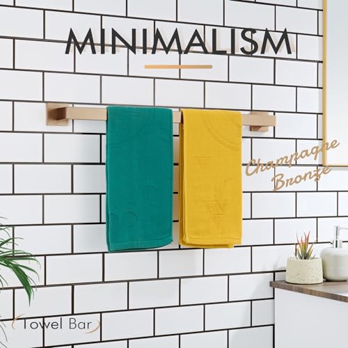 20 Inch Towel Holder for Bathroom Kitchen Towel Bars Wall Mount SUS304 Stainless Steel Towel Rack