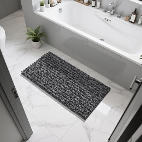 Long Bathroom Rugs Non Slip Washable 44x24 Inch (7.35 Sq Ft)
