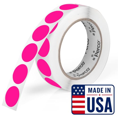 Neon Pink Round Circle Dot Sticker 1