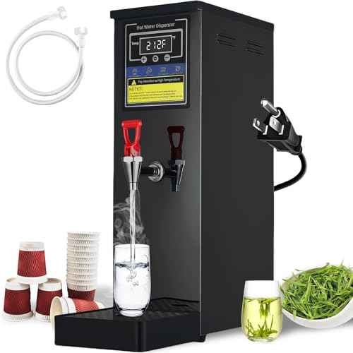 Hot Water Dispenser Commercial Water Boiler Countertop Hot Water Machine Stainless Steel Step