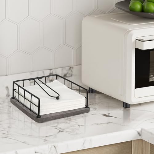 Flat Napkin Holder for Table Wood