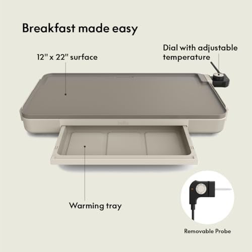 12 x 22 Electric Griddle with Warming Tray