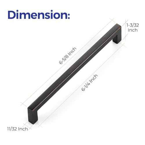 Oil Rubbed Bronze Cabinet Handles Cabinet Pulls 6 (5 Count)