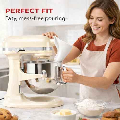 Flour Funnel for Kitchen Aid Mixer