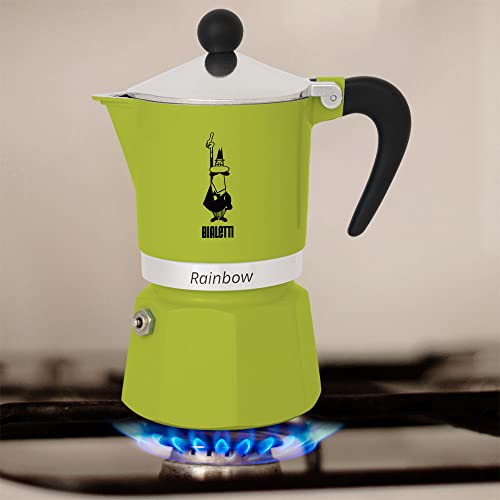 Rainbow Moka Pot in Green