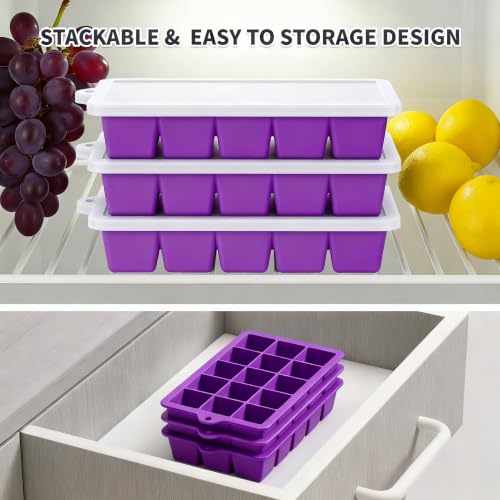 Silicone Ice Cube Tray 2 Pack (2 Count)