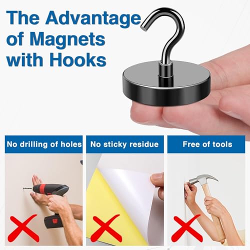 Magnetic Hooks for Cruise Essentials 2026 Cabins Door 25 P (25 Count)