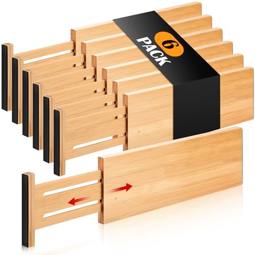 Dresser Drawer Organizers 6 Pack (6 Count)