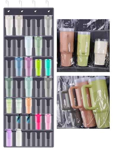 35 Pocket Door Hanging Cup Organizer Fit for Stanley Tumbler 30 40oz