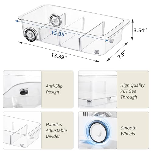 Roll Out Refrigerator Organizers and Storage (2 Count)