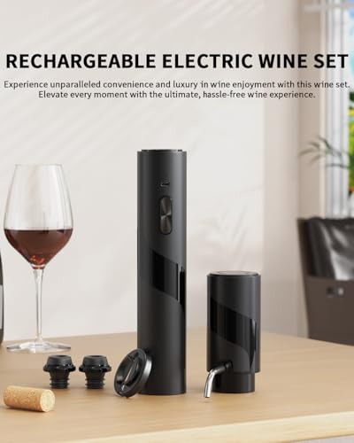 Electric Wine Bottle Opener Set Rechargeable 6