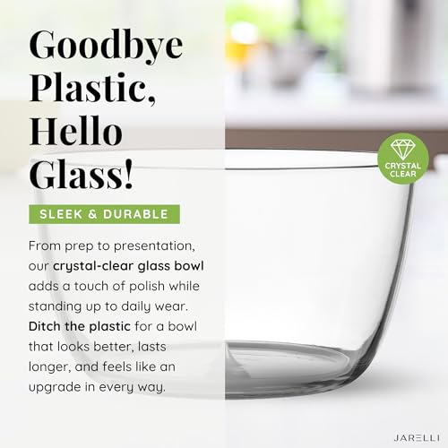 Glass Salad Spinner with Storage Lid