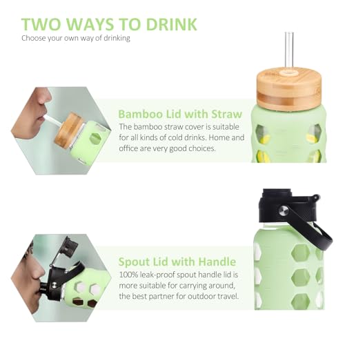Glass Water Bottle