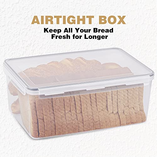 2 Pack Large Bread Box for Kitchen Countertop (2 Count)