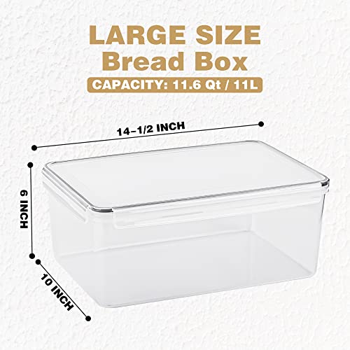 2 Pack Large Bread Box for Kitchen Countertop (2 Count)
