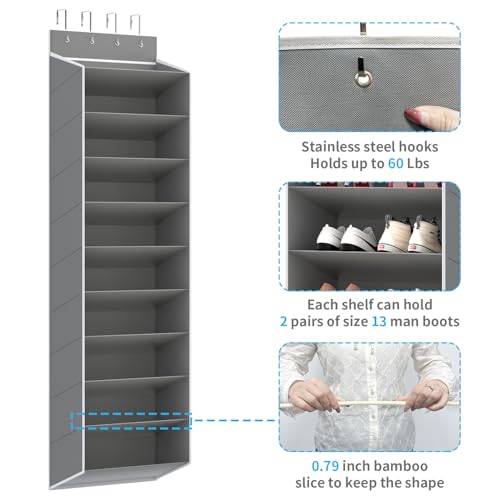 10 Tiers Large Size Over Door Shoe Organizer Storage