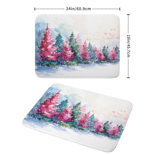 Christmas Dish Drying Mat 18 X 24 in Decorative Drainer Pad for Kitchen