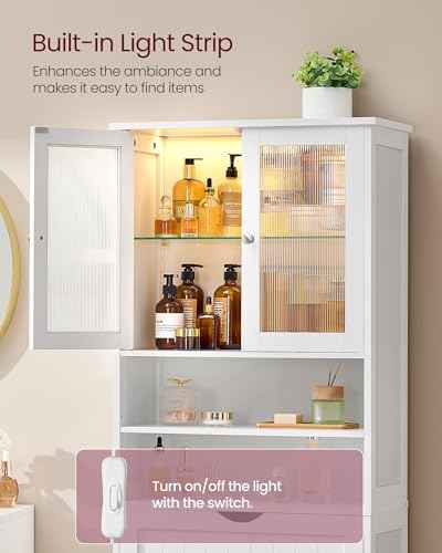 Storage Cabinet with LED Lights
