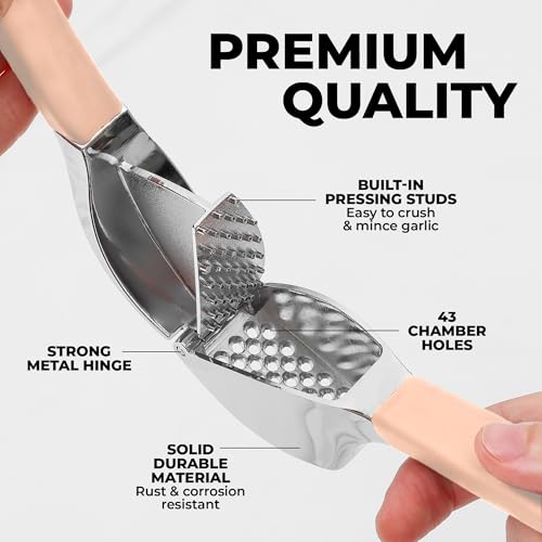Metal Comfort Grip Garlic Press