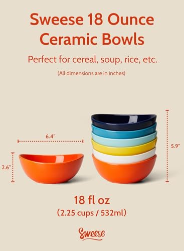 18 oz Medium Porcelain Bowl (6 Count)