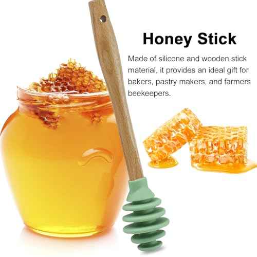 3 Pack Silicone Honey Dipper Sticks