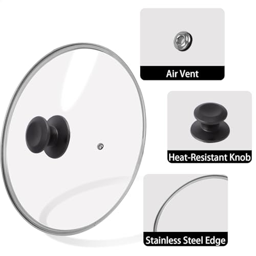 12 inch Tempered Glass Lid for Pots