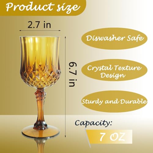 100Pack Plastic Wine Glasses (100 Count)