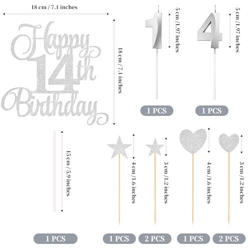 14th Birthday Cake Decorations