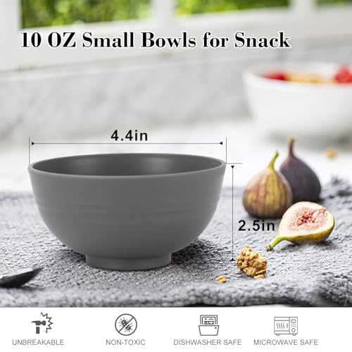 wheat straw small bowls 10oz set of 8