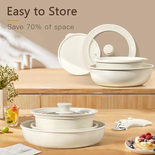 Ceramic Pots and Pans Set Non Stick