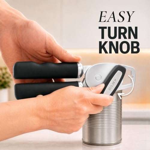 Heavy Duty Stainless Steel Can Opener Manual with Bottle Opener