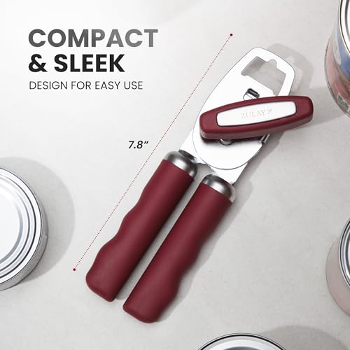 Heavy Duty Stainless Steel Can Opener Manual with Bottle Opener
