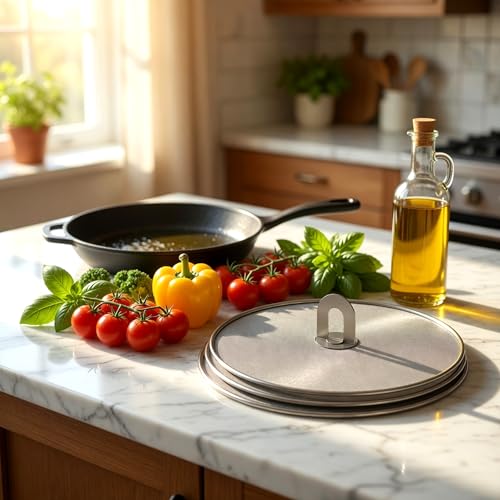 2 Piece Splatter Screens for Frying Pan