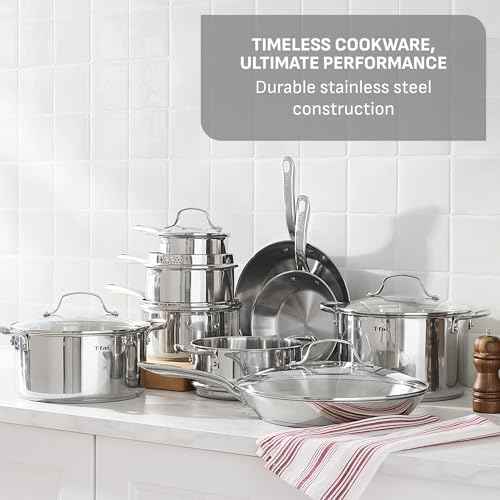 Gourmet 15 Piece Stainless Steel Pots and Pans Set
