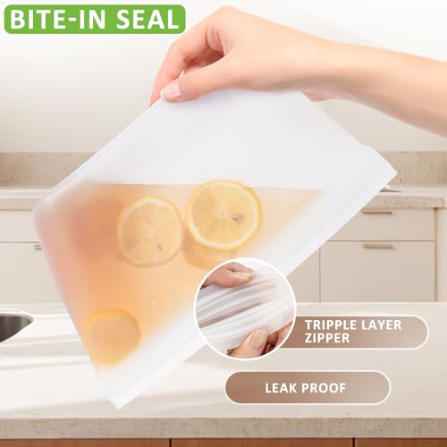 Silicone Bags for Food Storage (5 Count)