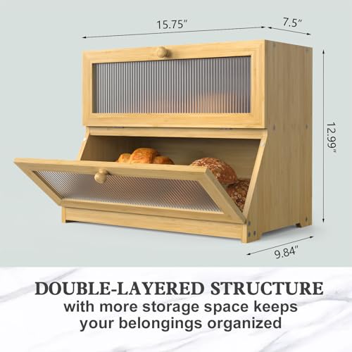Bread Box for Kitchen Countertop