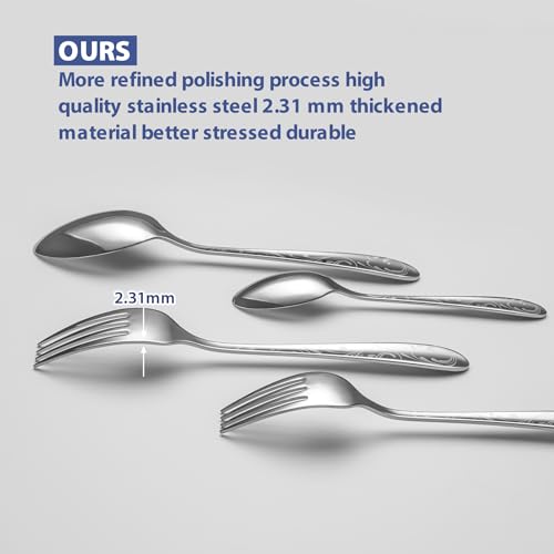 40 Piece Silverware Set Service for 8 (40 Count)