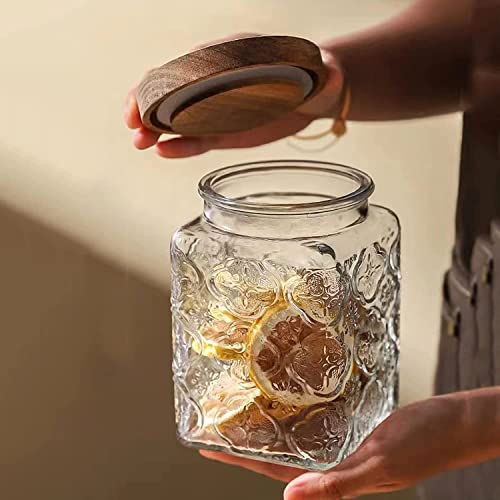 Vintage Glass Airtight Storage Jar Set of 4