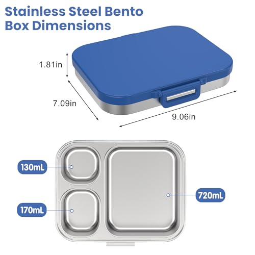 Stainless Steel Bento Lunch Box for Kids