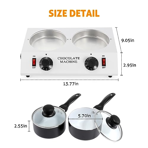 Chocolate Melting Pot Electric Chocolate Melter Warmer Dual